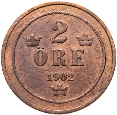 купить Швеция 2 эре (ore) 1902