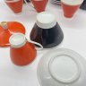 Купить Сервиз кофейный на 6 персон (15 предметов), фарфор, крытье, деколь, золочение, Freiberger Porzellan, ГДР, 1957-1972 гг.