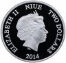 Купить Ниуэ 2 доллара 2014 "Гуфи", в футляре с сертификатом