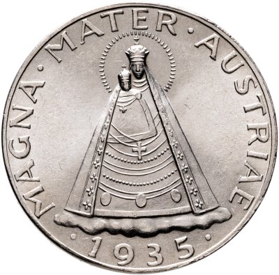 купить Австрия 5 шиллингов 1935 "Мадонна Мариацелльская"