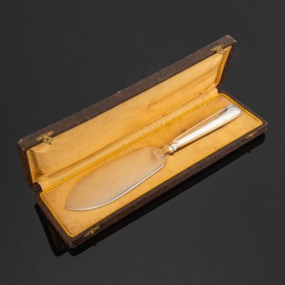 купить Лопатка для торта в оригинальном кофре, металл, Франция, 1900-1920 гг.
