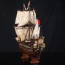 Купить Модель Голландского фрегата "Arconaut", со сценой готовящегося вражеского абордажа, дерево, металл, ткань, лак, крашение, клей, СССР, 1970-1990 гг.