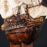 Купить Модель Голландского фрегата "Arconaut", со сценой готовящегося вражеского абордажа, дерево, металл, ткань, лак, крашение, клей, СССР, 1970-1990 гг.