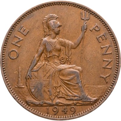 купить Великобритания 1 пенни (penny) 1949