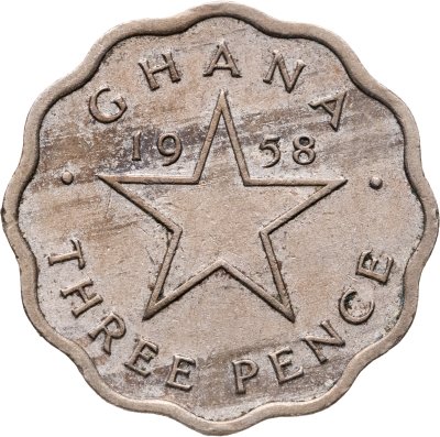 купить Гана 3 пенса 1958