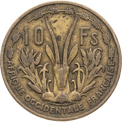 купить Французская Западная Африка 10 франков (francs) 1956
