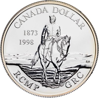 купить Канада 1 доллар (dollar) 1998 120 лет Канадской королевской конной полиции