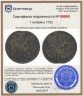 Купить 1 копейка 1755