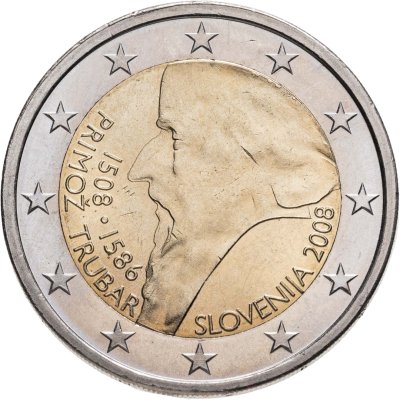 купить Словения 2 евро (euro) 2008 500-летие со дня рождения Приможа Трубара