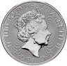 Купить Великобритания 100 фунтов (Pounds) 2021 "Лев Мортимера. Серия Звери королевы" Платина Елизавета