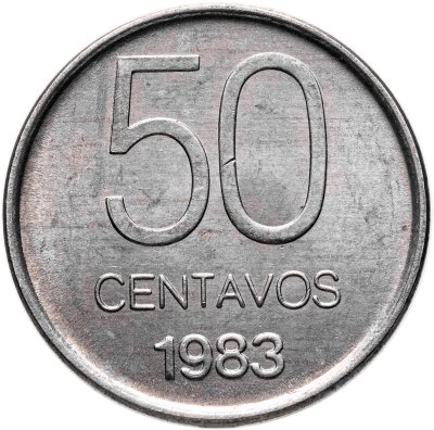 купить Аргентина 50 сентаво 1983