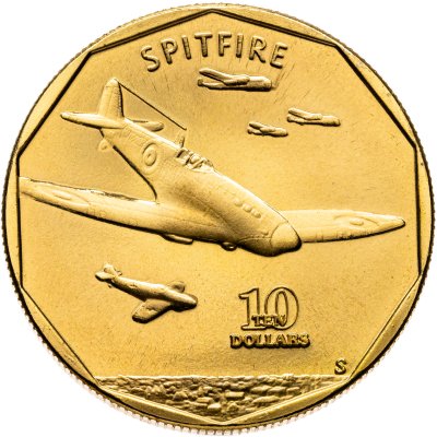 купить Маршалловы острова 10 долларов 1991 "самолет SPITFIRE"