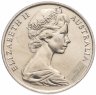 Купить Австралия 10 центов 1966-1984 молодая королева