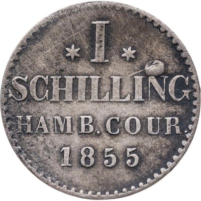 купить Гамбург 1 шиллинг 1855