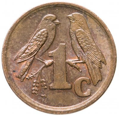 купить ЮАР 1 цент (cent) 1996-2000, случайная дата