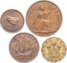 Купить Великобритания набор монет 1937-1952 (4 штуки) Георг VI