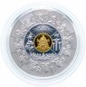 Купить Либерия 100 долларов (dollars) 2007 Proof (1 кг. серебра) "Монета-пазл: 40 долларов в центре и 12 частей (по 5 долларов)" в подарочном футляре