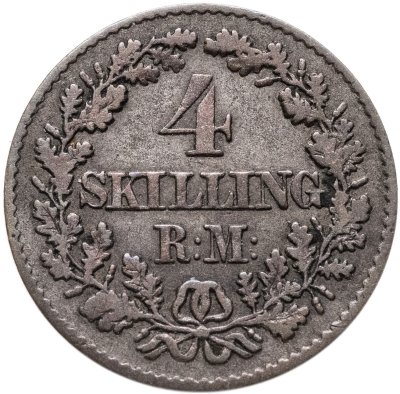 купить Дания 4 скиллинга (skilling) 1871