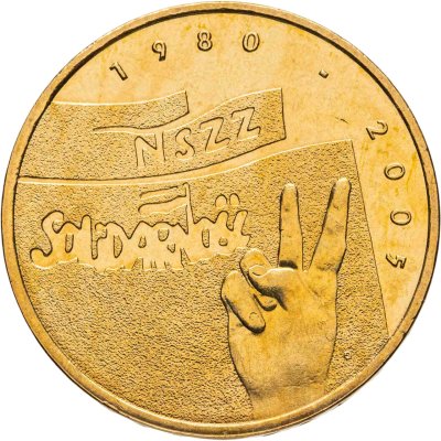 купить Польша 2 злотых 2005 "25-летие профсоюза «Солидарность»"