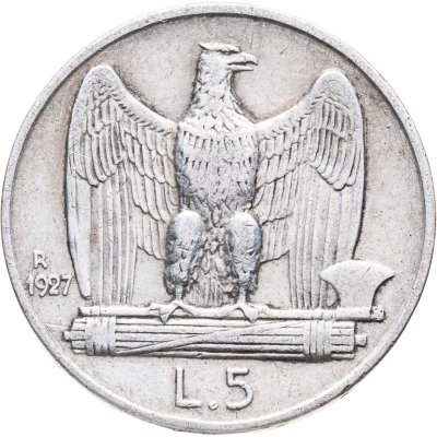 купить Италия 5 лир 1927