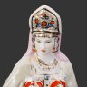 Купить Статуэтка "Дары хозяйки Медной горы", скульптор Кожин П.М, художник Шепелева М.М., фарфор, роспись, люстр, золочение, Дулевский фарфоровый завод (Дулёво), СССР, 1959 г.