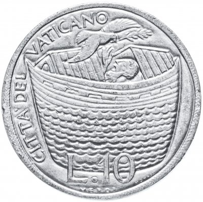 купить Ватикан 10 лир (lire) 1975 "Лето Господне"