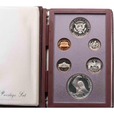 купить США набор из 6 монет 1984 года Proof, в том числе серебряный 1 доллар 1984 "XXIII летние Олимпийские игры в Лос-Анджелесе"