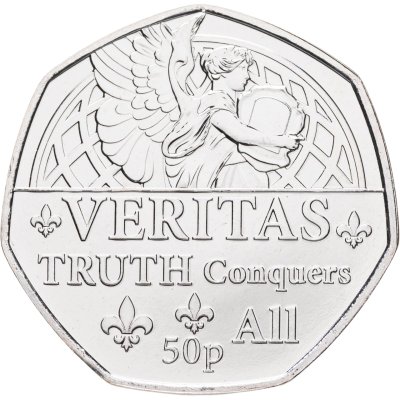 купить Джерси 50 пенсов (pence) 2022 "Добродетели Королевы - Истина"