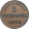 Купить Германия, Бавария 2 пфеннига 1865