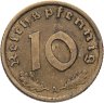 Купить Германия, Третий рейх 10 рейхспфеннигов (reichspfennig) 1939