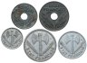 Купить Франция, набор из 5 монет 1941-1944 Режим "Виши"