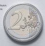 Купить Франция 2 евро (euro) 2019 "60 лет со дня создания комиксов об Астериксе" на монетной карточке (блистере) - 3й тип "Обеликс"