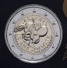 Купить Франция 2 евро (euro) 2019 "60 лет со дня создания комиксов об Астериксе" на монетной карточке (блистере) - 3й тип "Обеликс"