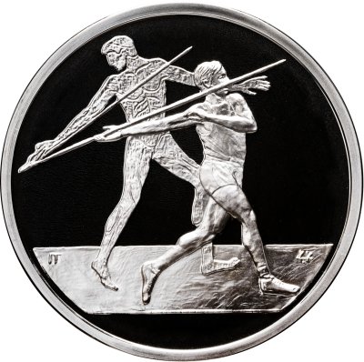 купить Греция 10 евро 2004 Proof "XXVIII летние Олимпийские Игры, Афины 2004 - Метание копья"
