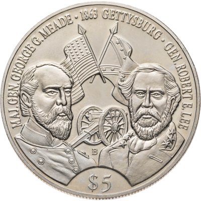 купить Либерия 5 долларов 2001 "Битва при Геттисберге"