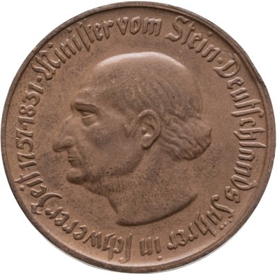 купить Германия, Вестфалия 10 марок 1921 "Генрих Фридрих Штейн" нотгельд