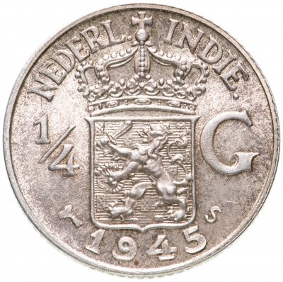 Купить Голландская Ост-Индия 1/4 гульдена (gulden) 1945