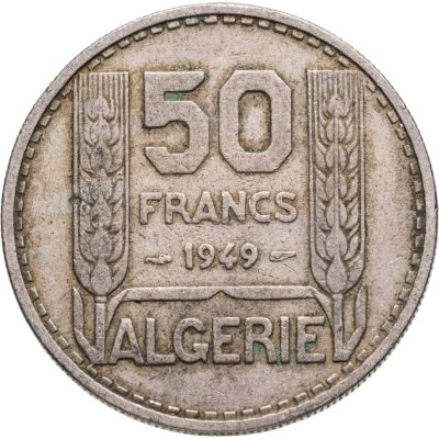 купить Алжир 50 франков (francs) 1949