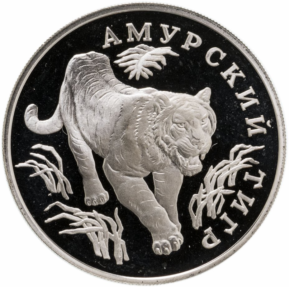 купить 1 рубль 1993 ЛМД амурский тигр