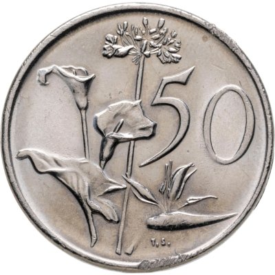 купить ЮАР 50 центов (cents) 1982 Окончание президентства Бальтазара Йоханнеса Форстера