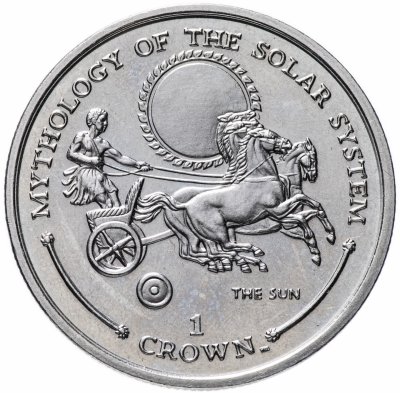 купить Гибралтар 1 крона 2001 "Мифология солнечной системы"