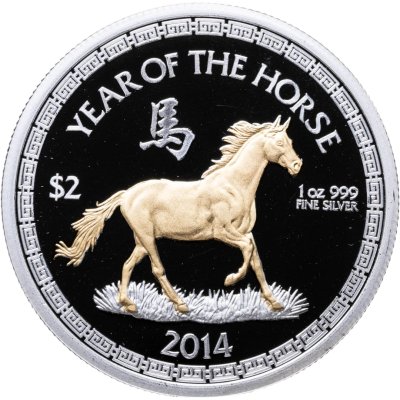 купить Остров Ниуэ 2 доллара 2014 «Год Лошади»