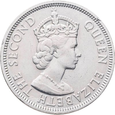 купить Маврикий 1 рупия (rupee) 1971 с жёлобом на гурте