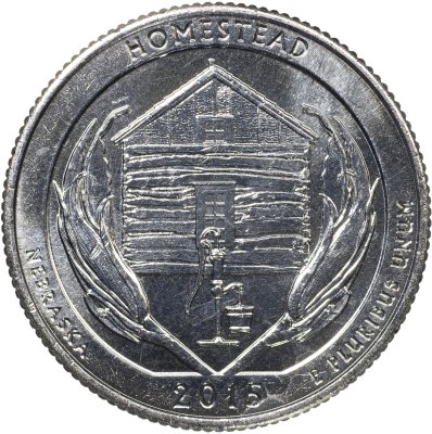 купить США 25 центов [Квотер] 2015 D [KM#597] "Национальный монумент Гомстед - Homestead [Nebraska]"