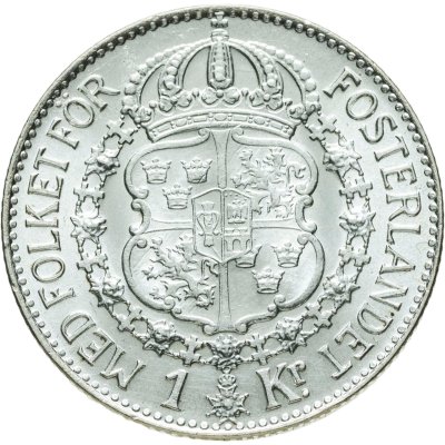 купить Швеция 1 крона 1939 Густав V