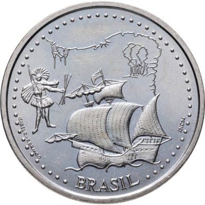 купить Португалия 200 эскудо (escudos) 1999 "500 лет с момента открытия Бразилии"