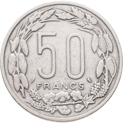 купить Центральная Африка (BEAC) 50 франков (francs) 1963