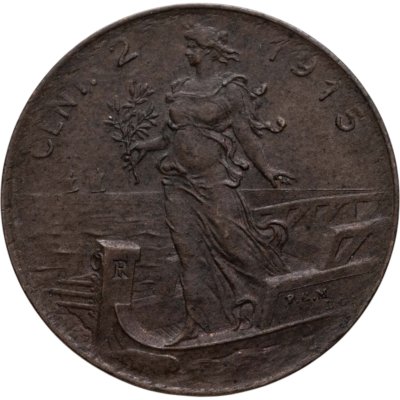 купить Италия 2 чентезимо (centesimi) 1915