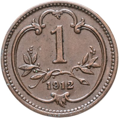 купить Австрия 1 геллер (heller) 1912