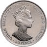 Купить Фолклендские острова 50 пенсов (pence) 2002 "Игры содружества" цветная
